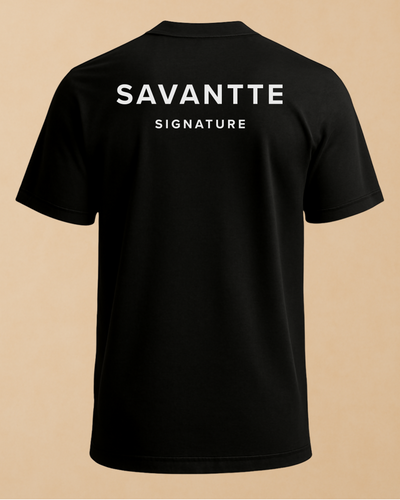Savantte Signature black t-shirt