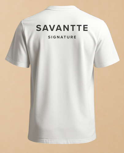 Savantte Signature white t-shirt